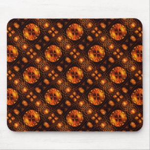 Gold Modern Boho Elegant Abstract Art Pattern #507 Mouse Mat