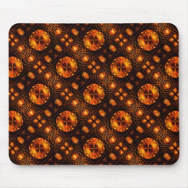 Gold Modern Boho Elegant Abstract Art Pattern #507 Mouse Mat (Front)