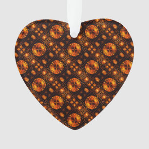 Gold Modern Boho Elegant Abstract Art Pattern #507 Ornament