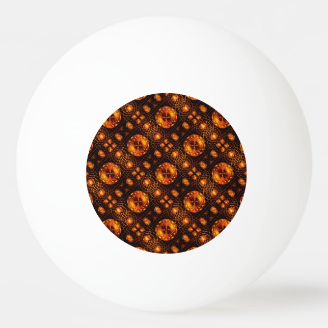 Gold Modern Boho Elegant Abstract Art Pattern #507 Ping Pong Ball (Front)