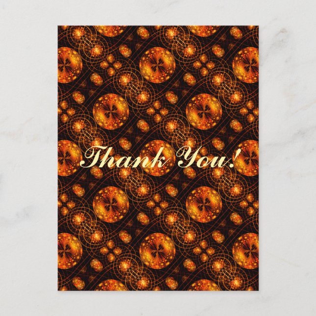 Gold Modern Boho Elegant Abstract Art Pattern #507 Postcard (Front)