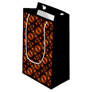 Gold Modern Boho Elegant Abstract Art Pattern #507 Small Gift Bag