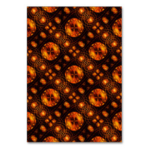Gold Modern Boho Elegant Abstract Art Pattern #507 Table Number