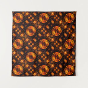 Gold Modern Boho Elegant Abstract Art Pattern #507 Tapestry