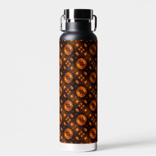 Gold Modern Boho Elegant Abstract Art Pattern #507 Water Bottle