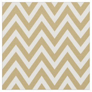 Gold Modern Chevron Stripes Fabric