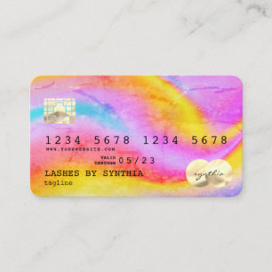 Gold Modern Credit Card Style Add Logo