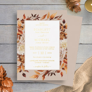 Gold Modern Fall Wedding
