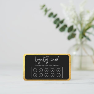 Gold Modern Loyalty Card