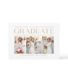 Gold Modern Typography Photo Collage Graduation