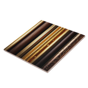 Gold Modern Wood Art Lamperia Collection Tile