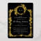 Gold Monogram Black Crest Classic Wedding