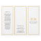 Gold Monogram Elegant Business Trifold Brochure