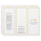 Gold Monogram Elegant Business Trifold Brochure