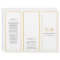 Gold Monogram Elegant Business Trifold Brochure