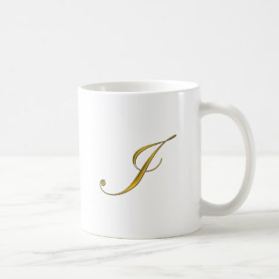 Gold Monogram I Coffee Mug