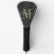 Gold Monogram Initial and Name On Black Gift