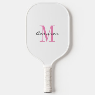 Gold Monogram Initial and Name Personalised Gift Pickleball Paddle