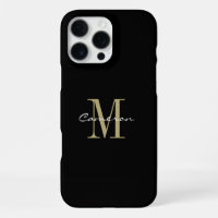 Gold Monogram Initial and Name Personalised