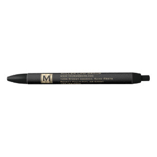 Gold Monogram Law Firm Pen