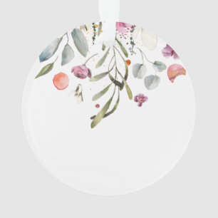 Gold MONOGRAM letter WEDDING PERSONALISED Ornament