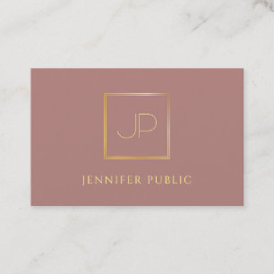 Gold Monogram Modern Template Professional Luxury Business Card