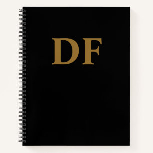 Gold Monogrammed Notebook