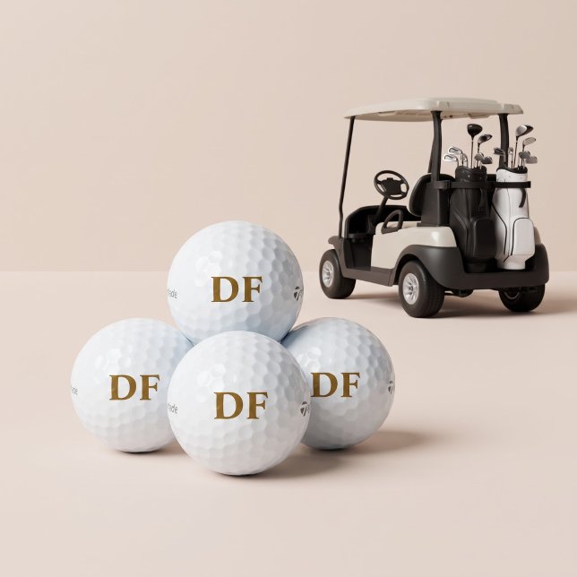 Gold Monogrammed Taylor Made Golf Balls (Creator Uploaded)