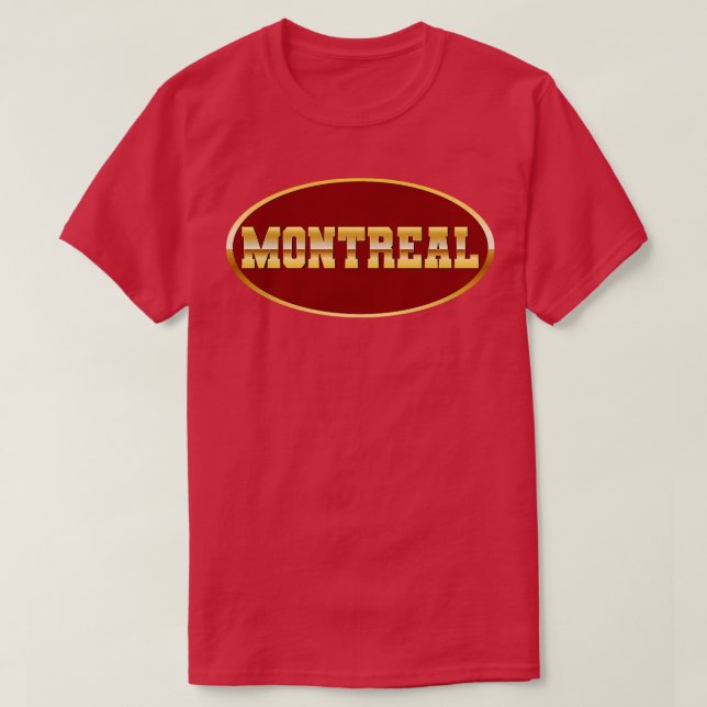 Gold Montreal T-Shirt (Design Front)