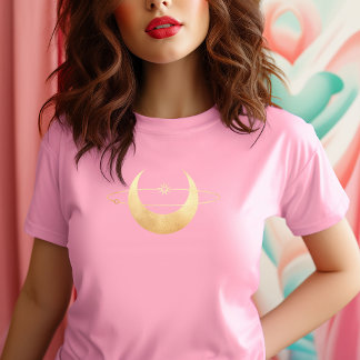 Gold Moon and Star Esoteric T-Shirt