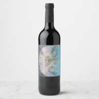 Gold Moon Sun Mandala Celestial Design