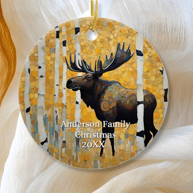 Gold Moose  Ceramic Tree Decoration (Creator Uploaded)