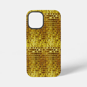 Gold Mosaic Elegant Glam Stylish Luxury Modern iPhone 12 Mini Case