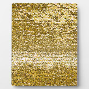 Gold mosaic pattern plaque