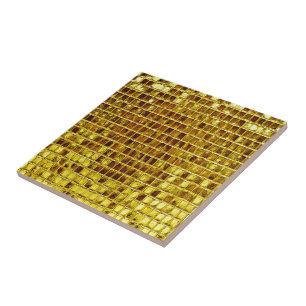 Gold Mosaic Tiles Elegant Modern Luxury