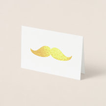 Gold Moustache Thank You