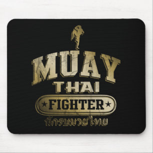 Gold Muay Thai Fighter Mouse Mat