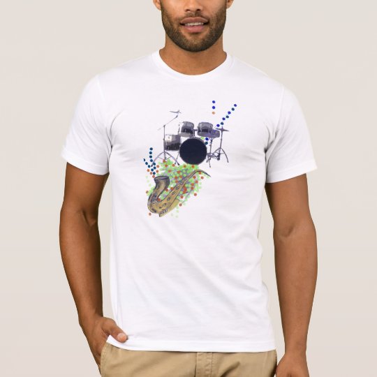 Gold Music Montage 2 Men's T-Shirt