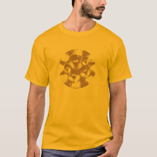 Gold music speakers in a circle T-Shirt