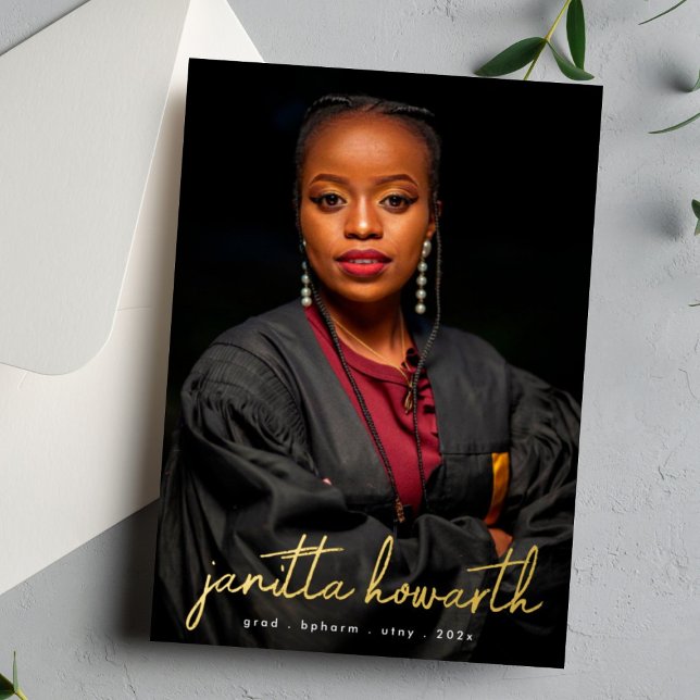 Gold Names Photo Template University Graduation (Creator Uploaded)