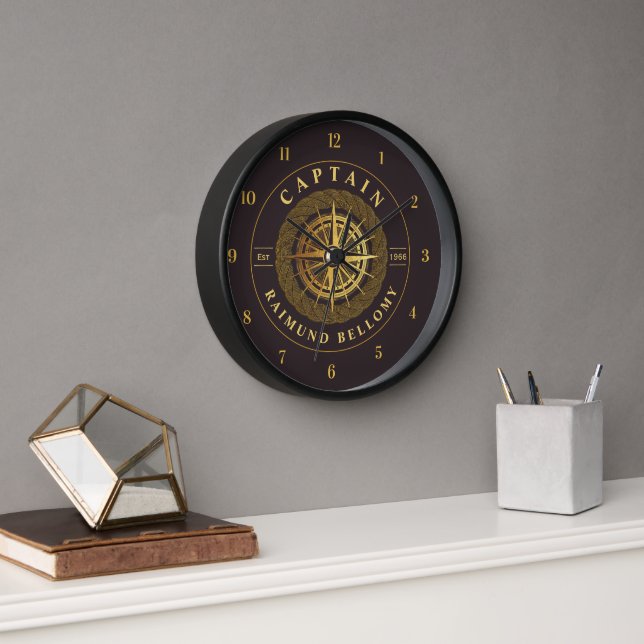 Gold Nautical Clock (Office)