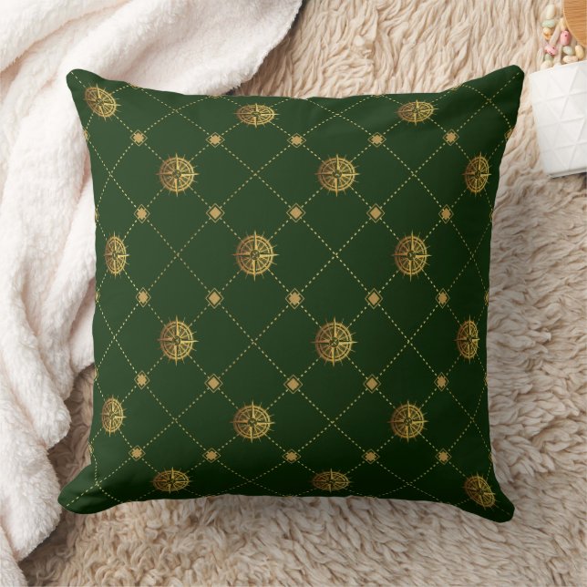 Gold Nautical  Cushion (Blanket)