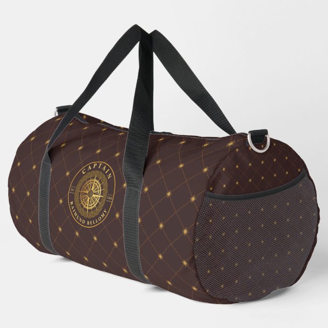 Gold Nautical Duffle Bag (Right Corner)