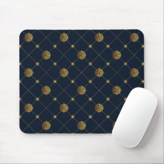 Gold Nautical Mouse Mat