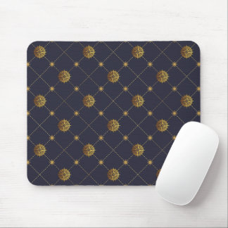 Gold Nautical Mouse Mat