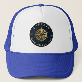 Gold Nautical Trucker Hat