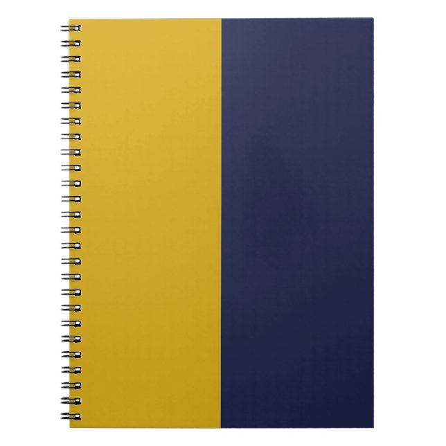 Gold & Navy CUSTOM University Notebook (Front)