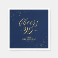 Gold & Navy | Modern Cheers 95th Birthday Party