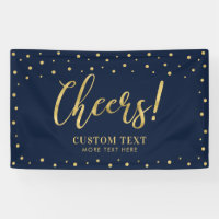 Gold & Navy | Modern Cheers All Occasions Party