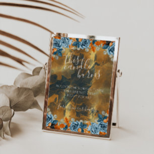 Gold Navy This Candle Burns In Loving Memory Sign